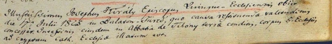 PEL III107 Pecs Szekesegyhaz matr def 1782 1832 0043 KJ halala